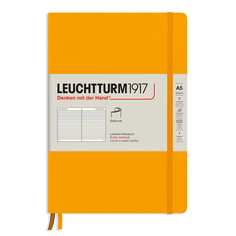 Leuchtturm Notebook A5 Soft Ruled Rising sun