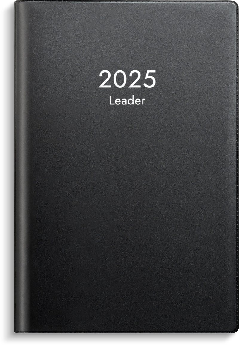 Kalender 2025 Leader svart plast