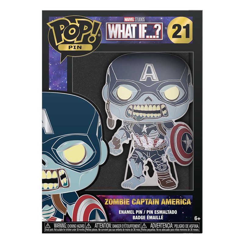 What If...? POP! Enamel Pin Zombie Captain America 10 cm