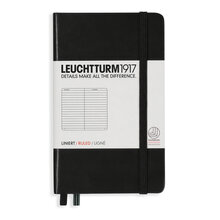 Anteckningsbok Leuchtturm1917 A6 Linjerad Black