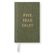 Five Year Diary Pocket Khaki Green